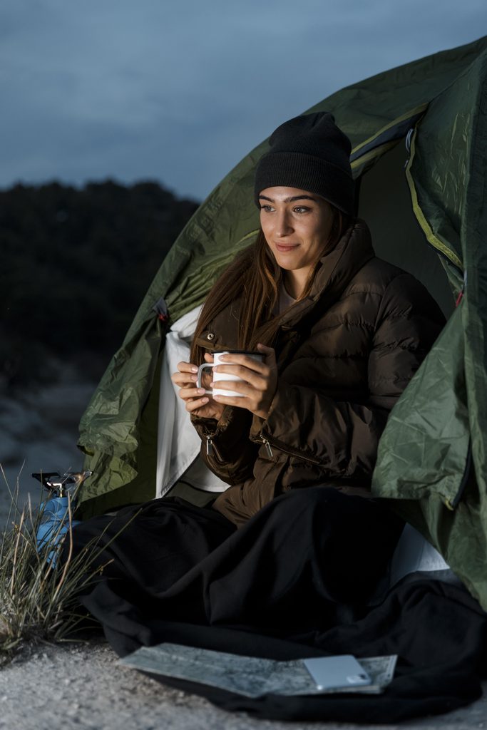 Woman Camping Night 683x1024